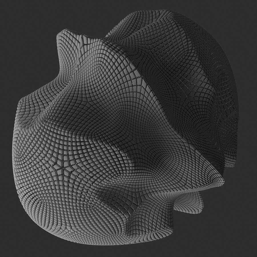 amorphous cubes album cover art by ash farrand design